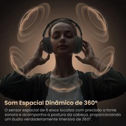 Haylou s40 anc fone de ouvido sem fio 50db cancelamento de ruído hi-res 3d fone de ouvido de áudio espacial com ldac bluetooth 6.0 sobre fone de ouvido - Image 3
