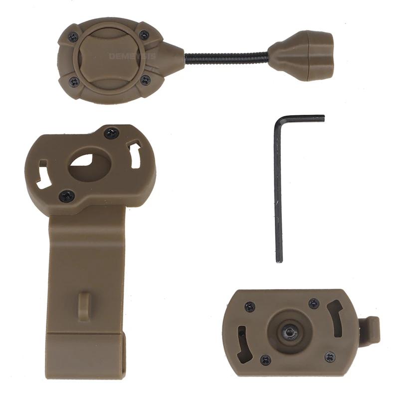 Capacete tático interruptor de luz sistema iluminação pessoal lâmpada carga ao ar livre caça tiro wargame capacetes 3 modos ir lâmpada laser - Image 1