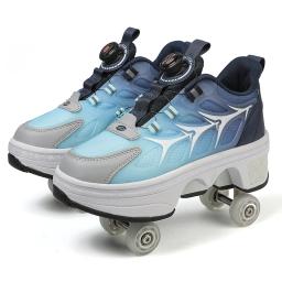Patins infantis profissionais, patins artísticos para meninos e meninas, sapatos de rodas ao ar livre, linha dupla, 4 rodas, novo - Image 2