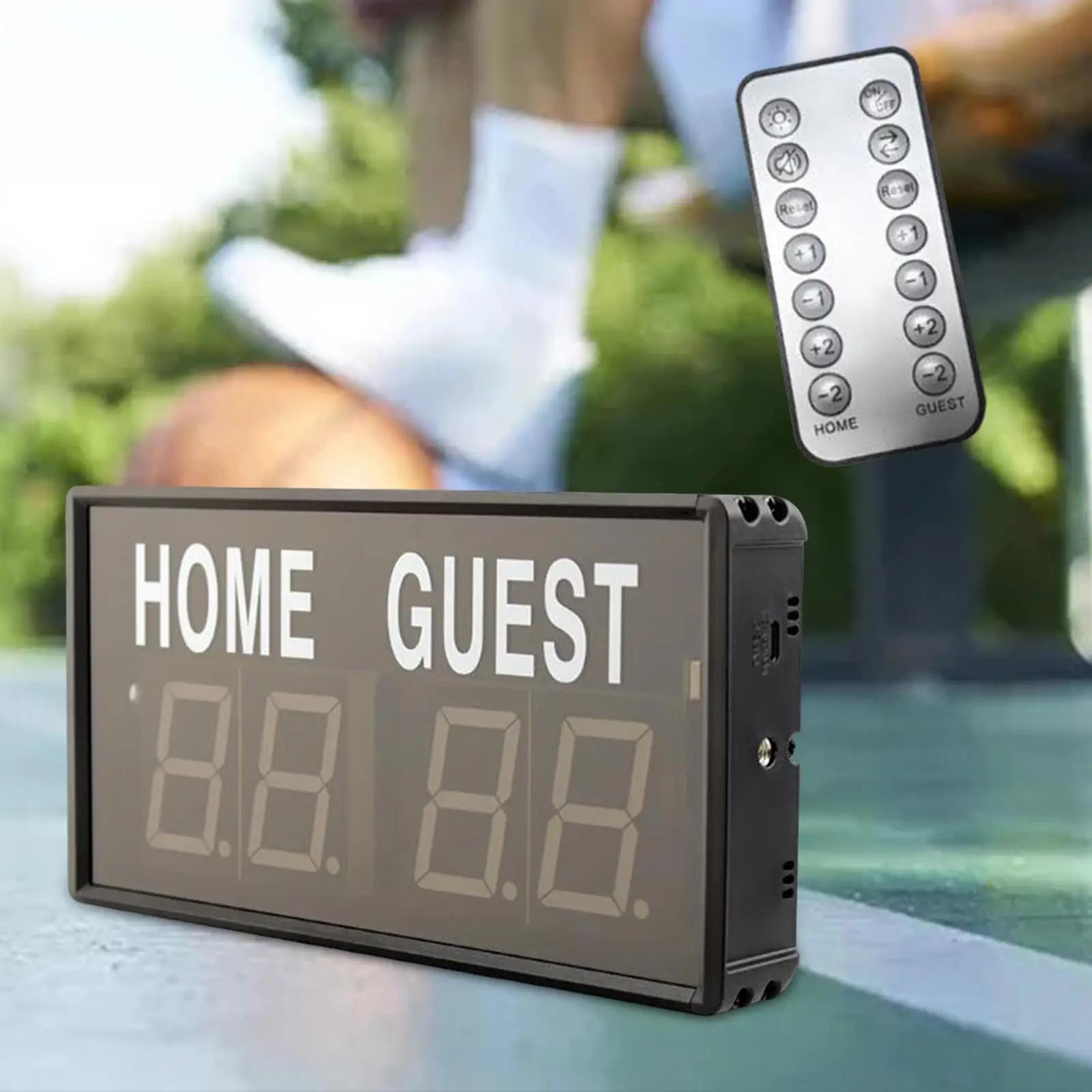 Placar Digital LED Pontuação Eletrônico Placar Tabletop Pontuação Keeper para Voleibol Badminton Jogos Indoor Futebol Esportes - Image 1