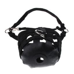 Cavalo de náilon vitrificação focinho com cavalo ajustável halter colarinho overeating prevenção arnês cavalo cribbing stall mascar - Image 4