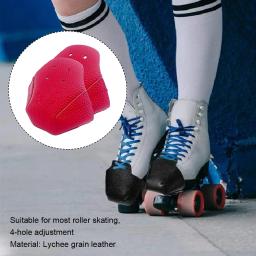 Anti-fricção couro patins capa, Toe Cap guarda, protetores para treinamento ao ar livre, patinação rolo, laranja, 1 par - Image 2