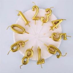 Number Birthday Candle for Kids, Vela de aniversário para bolo, Fontes de festa, Decoração Velas, 1, 2, 3, 4, 5, 6, 7, 8, 9, 0 - Image 3