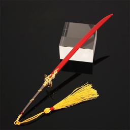 NARAKA: Arma do Jogo BLADEPOINT, Anime Circundante, Professor de Yin Yang, Faca Demoníaca Vermelha, Liga de Zinco, Brinquedos Decorativos 22cm - Image 2