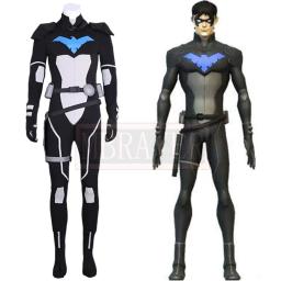 Super-herói Halloween Nightwing Uniforme, COS Roupas, Cosplay Costume, Made Qualquer Tamanho - Image 1