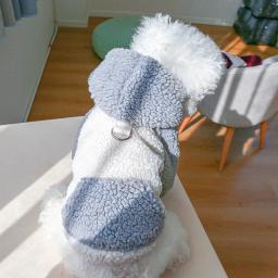Suéter com capuz berbere com fivela para animais, roupas de cachorro, cães pequenos, pomeranian, yorkie, quente, inverno - Image 5
