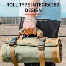 Multi-Purpose Tool Bag com Multi Pocket, Hardware Tool Pouch, Organizador de Ferramentas, Carrier Bag, Roll Up Tool Bag para Mecânico e Eletricista - Image 3