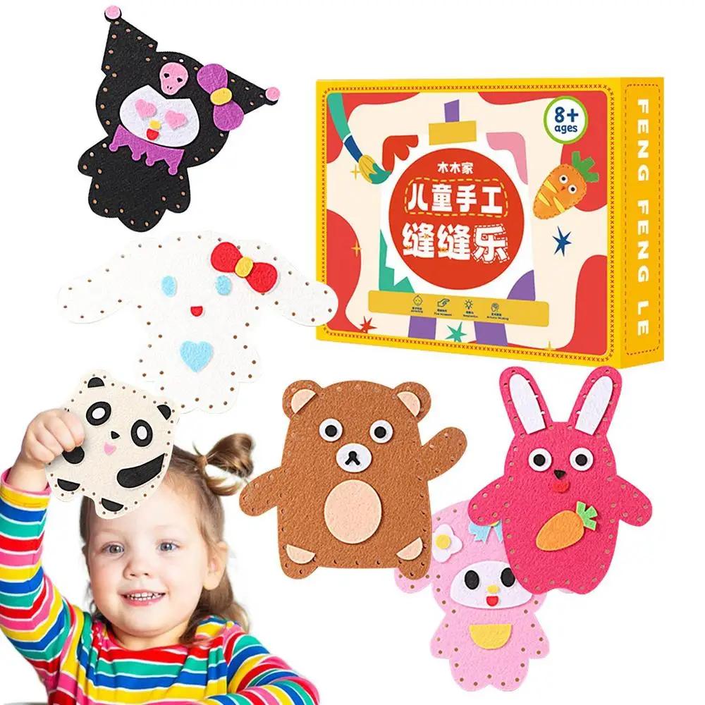 Kit de Costura Iniciante para Crianças, Criação de Animais de Feltro, Arte e Artesanato Incluídos, Meninas, 8 Anos - Image 1