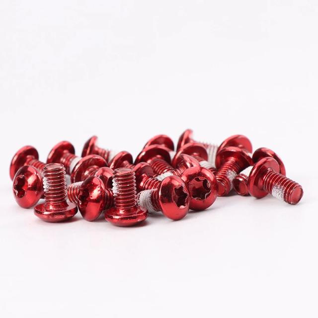Parafusos de Rotor de Freio a Disco M5x10mm T25 Inox para Bicicleta de Montanha MTB - 12 Peças