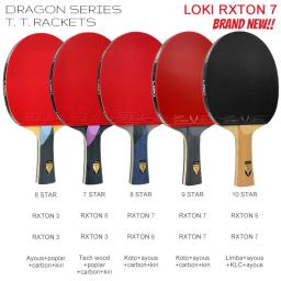 Loki dragon série raquete de tênis de mesa profissional ofensiva raquete de ping pong paddle bat 5 madeira 2 carbono 6/7/8/9/10 estrelas - Image 2