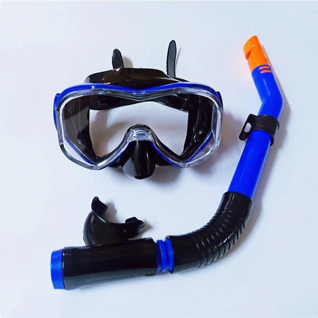 Mergulho Profissional: Conjunto Completo de Máscara Facial e Snorkel com Vidro Temperado para Adultos