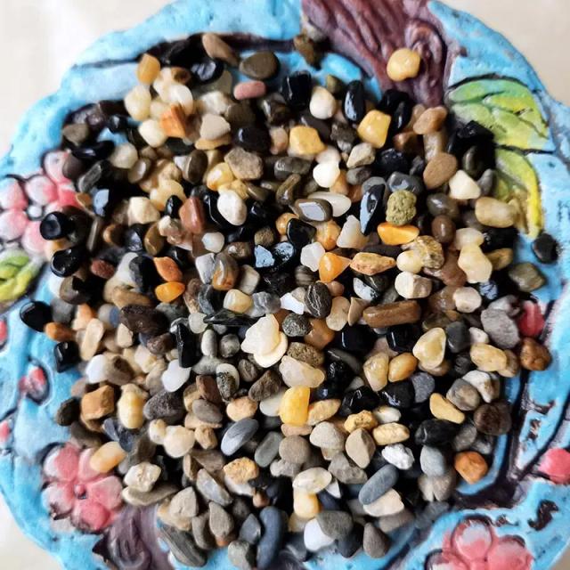 Decoração Natural com Pedra e Areia para Jardins e Aquários - Acessórios DIY para Mini Terrários (100g)