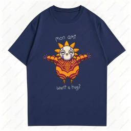 Esquie mon ami quer um abraço camiseta de algodão expedição 33 jogo feminino masculino camiseta topos presente para jogadores roupas de jogos roupas femininas - Image 5