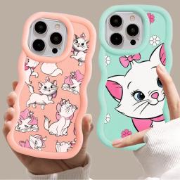 Disney marie gato caso de telefone para iphone 11 pro 16 15 14 13 12 7 8 plus 15 16 14 13 12 pro max xs max macio tpu caso - Image 4