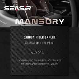 Seasir mansory carretel de pesca de arremesso 146g carbono ultraleve 11 + 1 7.3:1 hs relação híbrido rolamento cerâmico carretéis duplos água do mar - Image 5