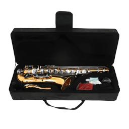 SLADE-Saxofone Sax Tenor com Case, Gold, Silver, Bb, Brass, High Quality, Instrumento de Música, Reeds, Bracket Parts - Image 2
