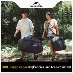 Naturehike-Folding Grande Capacidade Sacos De Armazenamento, Carry Bag, Camping Acessórios, Travel Bag, Família Atividades Ao Ar Livre, 45L, 100L - Image 1