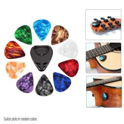 Escolhas de guitarra e guitarra Pick Holder Set, baixo elétrico acústico Ukulele, Stick-On titular, 10pcs - Image 1