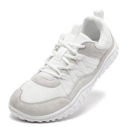 HOBIBEAR Tênis unissex de bico largo malha respirável sapatos de caminhada antiderrapantes com cadarço - Image 2