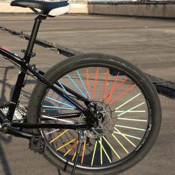 Roda de bicicleta falou Wraps, Noite Riding Roda Rim fita reflexiva, Mountain Bike Decoração Refletores, MTB Decoração, 12pcs - Image 5