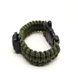 Pulseira de sobrevivência, pulseira, apito, bússola de emergência, ferramentas ao ar livre para camping e caminhadas - Image 6