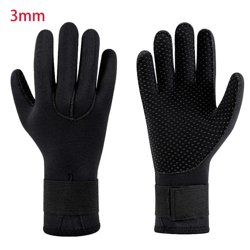 Luvas de mergulho antiderrapante de neoprene para adultos, luvas térmicas de pesca submarina, surf, natação, caiaque, remo, snorkel, 3mm, 5mm, novo - Image 1