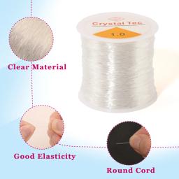 Linha de miçangas 0.5-1.0mm para fazer jóias diy, cabos elásticos, linha de artesanato de fibra, cabo elástico, linha de contas de semente - Image 3