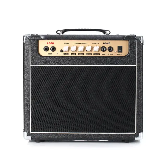 Amplificador de Guitarra Elétrica com Tubo e Efeitos, Alto-falante GA40, Compacto e de Alta Qualidade