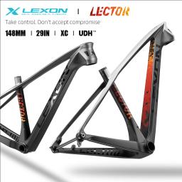2024 lexon localizador carbono mtb quadro 29er udh mais mountain bike quadro de carbono 148*12mm boost selim escondido braçadeira peças da bicicleta - Image 1