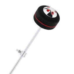 Cabeça do batedor do pontapé do tambor, Haste de aço inoxidável, Batedor de pedal preto, Acessórios para instrumentos musicais - Image 5