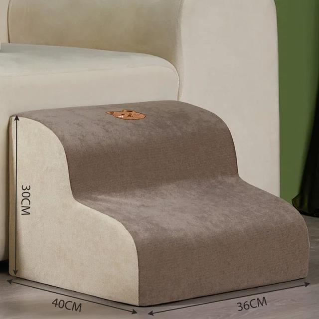 Escada Removível Antiderrapante para Cães e Gatos, 2 ou 3 Passos, Ideal para Sofás e Camas, Perfeita para Filhotes e Cães Idosos