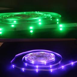 Luzes LED Strip com controle Bluetooth, fita de mudança de cor, luz de fundo para TV, decoração do quarto, RGB 5050, 24 teclas, 44 teclas, 5V - Image 5