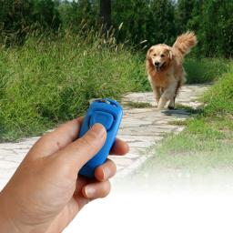 Clicker Plástico Portátil para Pet, Pulseira Ajustável Auxiliar, Dog Click Trainer, Cat Sound, Chaveiro Suprimentos, Novo - Image 1