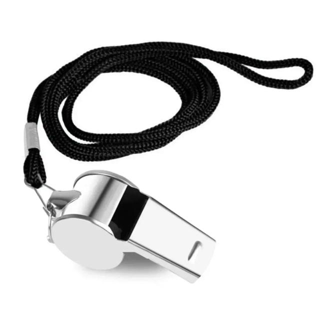 Apito Profissional de Futebol em Aço Inoxidável Portátil com Cordão