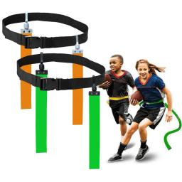 A cor brilhante ajustável ostenta a bandeira da cintura do Webbing, PVC, futebol americano, treinamento da competição - Image 3