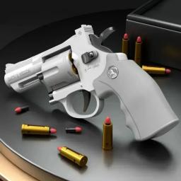 Mecânica contínua Firing Revolver Toy Gun, Pistola lançador automático, bala de dardo macio, CS arma ao ar livre para criança e adulto, ZP5 357 - Image 5