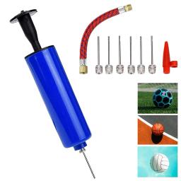 Bomba de ar manual para basquetebol, futebol, voleibol, yoga, com 7 agulhas e 1 bico, w2g4 - Image 3