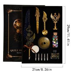 Caligrafia pena caneta conjunto com tinta, papelaria versátil Kit, completo para graduação - Image 6