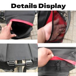 Duplo Side Track Traseiro Da Bicicleta Tronco Bag, Cauda Assento Pannier Pack, Bagageira, PVC, Mountain Road Bicicleta, Ciclismo - Image 4