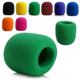 Pára-brisa e vento escudo capa, grossa, lavável, misturar cores, esponja microfone set, espuma de substituição, DJ palco, 1 pc - Image 1