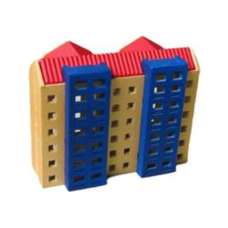 Modelo de Arquitetura Pintada em Miniatura, Material de Paisagem de Construção, Layout de Arquitetura Ferroviário, 1/500 - Image 3