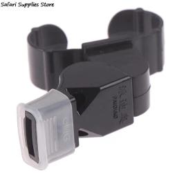 1 PC New Black plástico Pealess Finger Grip Sports Árbitro Apito - Image 1