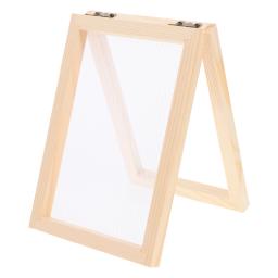 Tela De Moldura De Fabricação De Papel, Molde De Madeira DIY, Artesanato De Papel, Brinquedos De Impressão Deckle, Kit Artesanal, Ferramentas De Molde Para Crianças, Pacote De Flores - Image 1