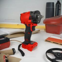 Chave de impacto sem escova de 18v com 4 engrenagens, chave de impacto sem fio de alto torque, 300nm, recarregável, sem bateria, ferramenta resistente - Image 4