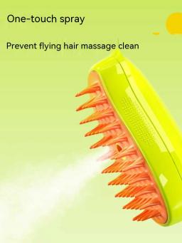 Pente elétrico de massagem spray para pet, Banho anti-voo, Carregamento USB, Depilação flutuante, Pet Care - Image 4