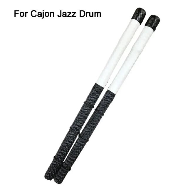 Escova de Tambor de Náilon para Cajon - Acessório de Percussão em Preto e Branco, 1 peça