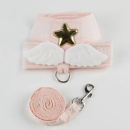 Gato Arnês Colar e Coleira Trela, Pet Itens Acessórios, Kawaii Anjo Wing Vest, Suprimentos personalizados Sphynx - Image 5