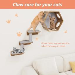 Almofada de arranhão auto-adesiva para gatos, proteção de tapete trimmable, proteção de sofá, adesivo de parede vertical, DIY - Image 2