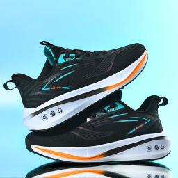 Tênis de corrida com placa de carbono elástico masculino, tênis antiderrapante, tênis de corrida de maratona profissional - Image 1