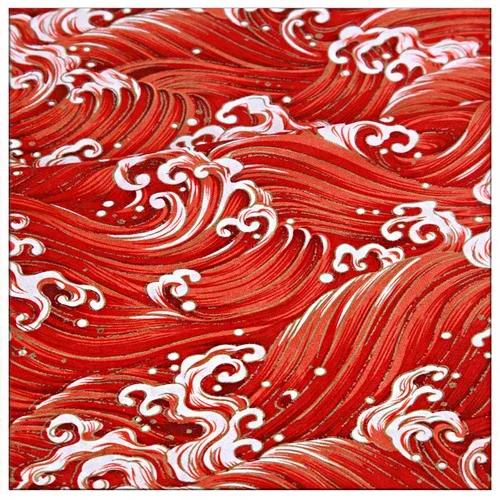 Tecido de quimono japonês em bronze para patchwork de vestido, 100% algodão, 145x50cm